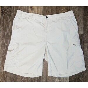 Columbia Omni-Shade Khaki Chino Cargo Shorts - Men's Size 40W